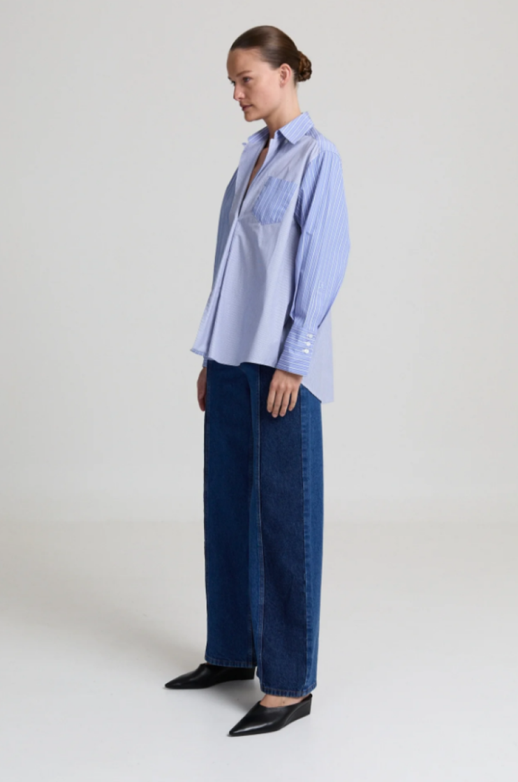  light blue stri
