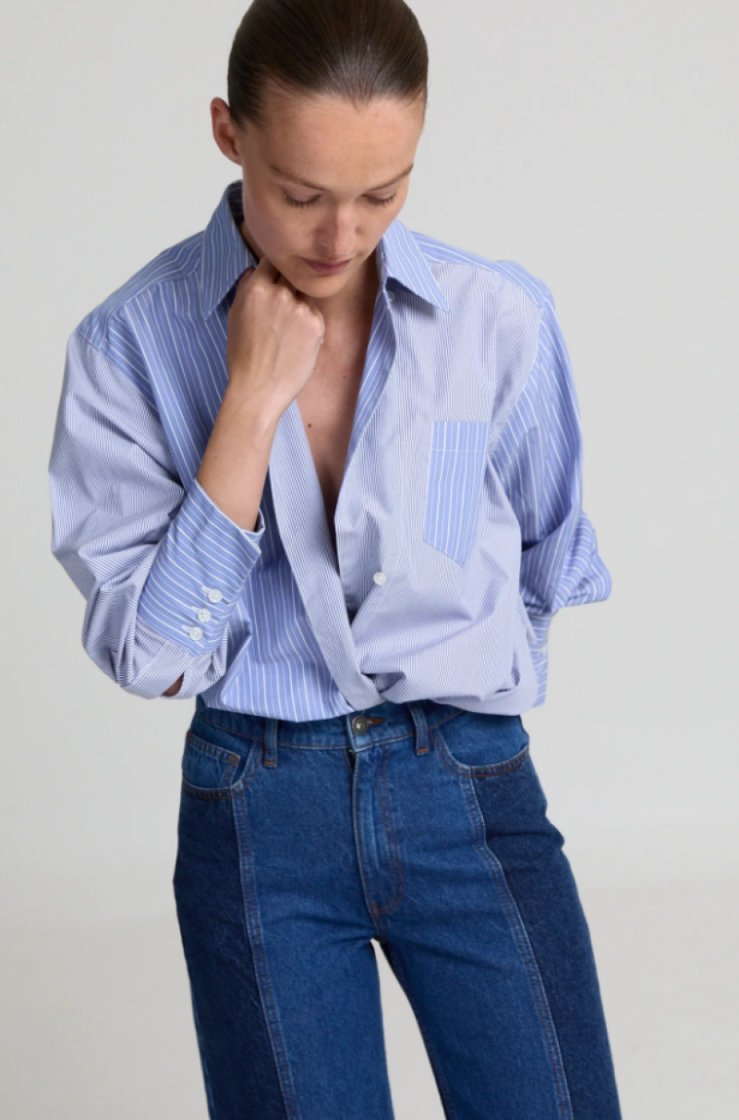  light blue stri